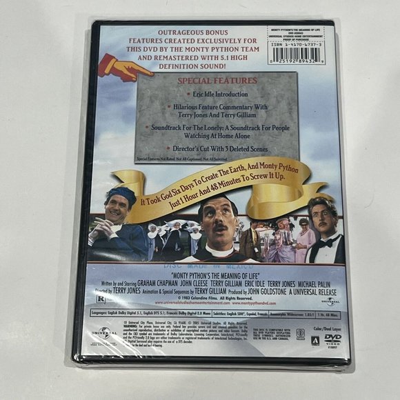 2005 Release Monty Python’s The Meaning Of Life DVD Widescreen Sealed - Picture 3 of 11